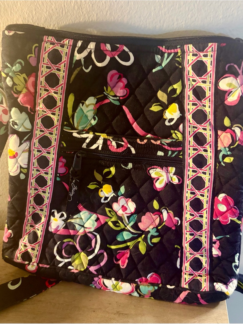 Vera Bradley Vintage Retired Ribbons Crossbody